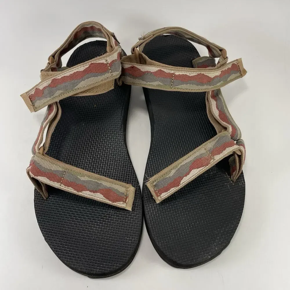 Teva Original Universal Sport Sandals Womens Size 9 Brown Tan Strappy Active